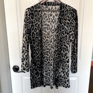 Boutique leopard print cardigan
